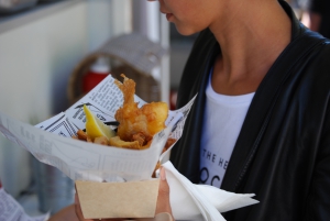 Crazy Chips serverer deres helt egen version af den klassiske engelske fish & chips på Rebel Food street food markederlavet af bæredygtig og frisk fisk som er MSC-certificeret