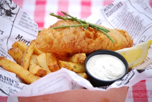 Crazy Chips serverer deres helt egen version af den klassiske engelske fish & chips på Rebel Food street food markederlavet af bæredygtig og frisk fisk som er MSC-certificeret